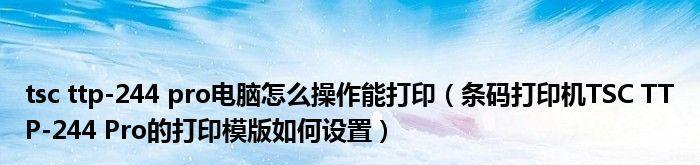条码打印机的设置及应用（提高效率的关键工具）  第3张